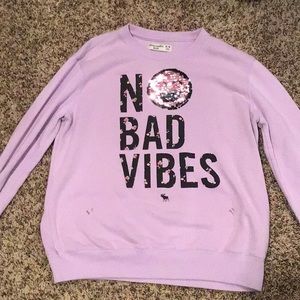 Kid’s Abercrombie and Fitch Lavender Crewneck